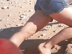 Female legs ass cum tribute