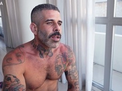 Grizzly jocks get down and dirty with their mature hairy fun