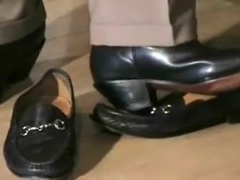 Suited, Loafers Dark Socks Cowboy boots