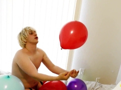 Lad Taunts With His Fishnet Stocking