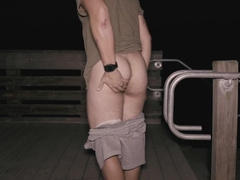 Public Dildo In Park At Night