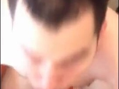 Sucking his buddy in his apartment and gets a facial 6