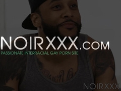 Black stud Zario Travezz explodes cum while Jaxx Maxim injects cock into his ass
