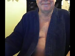 grandpa stroke on webcam