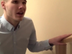 Young man swallows fat cock and craves for wild butt fuck
