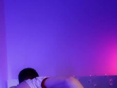 Young femboy masturbate off in nurse apparel and blows a load on her culo!