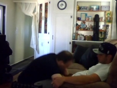 Str8 Guy Visits His Gay Neighbor For A Blowjob