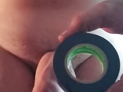 Electro cum. Condom using and cum a lot of sperm. Cute electro sex toy.