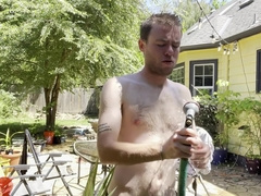 Really Close Friend Took Me To The Shower After He Watered My Garden