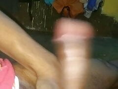 Horny indian big balck cock cum shot