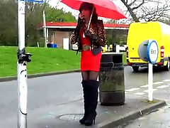 Mandy Smoking Service Station Hooker