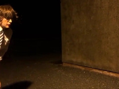 sissy schoolgirl cathy goes outside