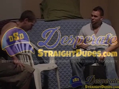 Submissive straight twink Caleb Storm tries Ashton Woods veiny cock in ass and mouth