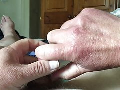 Saturday foreskin session - spray bottle