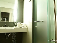 NextDoorEbony Next Level Hunk Shower and Wank