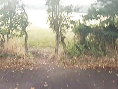 outside naked by field
