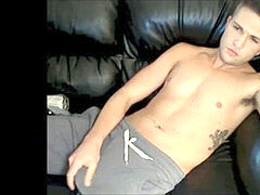 molten dude unclothing and masturbating