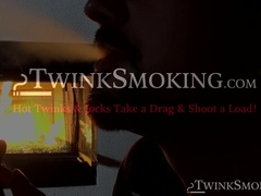 Smoker Mason Lear found pleasure after a sensual cock stroking