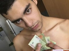 Chubby Latino amateur enjoys POV bareback anal