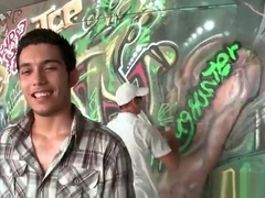 Black thug sucking and fucking two guys