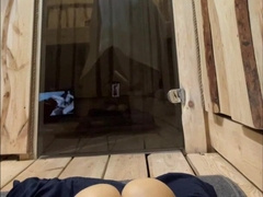 Steamy heterosexual stud in the bathhouse