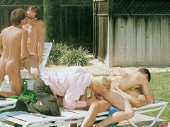 Jim Bentley and Charlie Moore fuck outdoor and are true whores