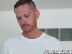 Aaron Allen fucked in doggystyle by hung stepdaddy Brody Kayman