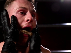 Stud with tattoos is having his way with a horny bottom