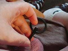 Rubber sound in my todger