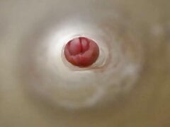 Edging fail inside clear fleshlight