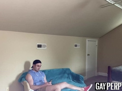 Shoplifting jock rimmed and banged raw to get out of trouble