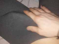 Trans doll plays with her long dinky