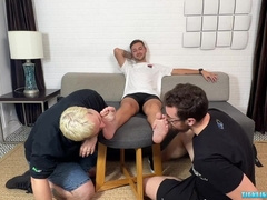 Providing Dimitri Sole Rubdown To Make Up To His Wearisome Day