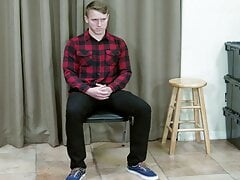 Blonde Straight Boy's First Spanking