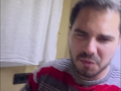 My very first vlog! Urinating, donk spanking and wanking