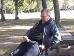 Jack and cum in public 4