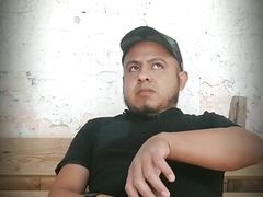 Jerking off my cock outside