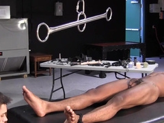 Interracial crossover with a black sub who cums eventually