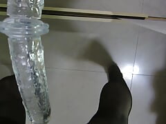 Big butt Silk stockings