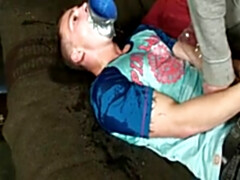 Domination & Submission victim gay man trussed nailed schwule jungs