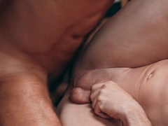 Muscular men enjoying marathon-level fast fucking