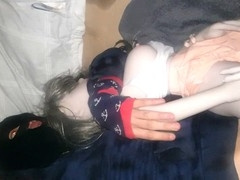 I satisfy the naughty girl and end up spilling my load in her backdoor