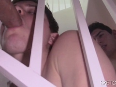 Sex-addiction, spitroast, bareback