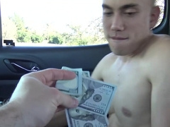 Real backseat ass sex for a twink in exchange for cash