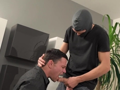 Brunette hottie surrenders to big cock burglar today