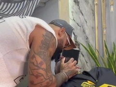 Ale and his favorite barber