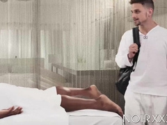 BBC massage with DeAngelo Jackson escalated to hardcore anal sesh