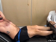 Compilation of muscular guys worshipping and tickling each other's bare soles