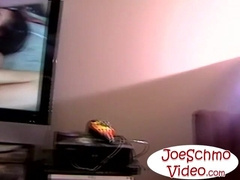 Dad viewing porn with hairy cock jerking off