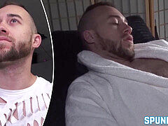 Fit jock is anxious to masturbate off his wooly cock and cum solo